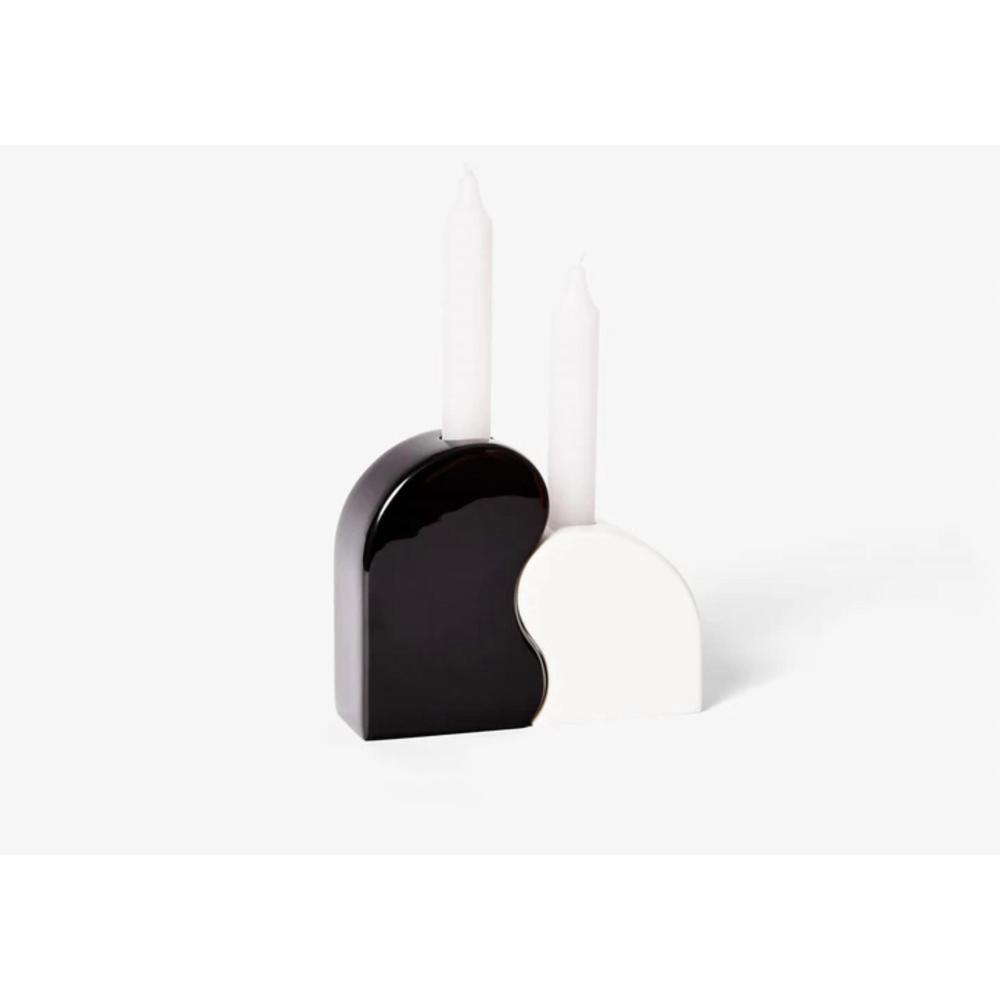 NEW AREAWARE seymour candle holder in black and white